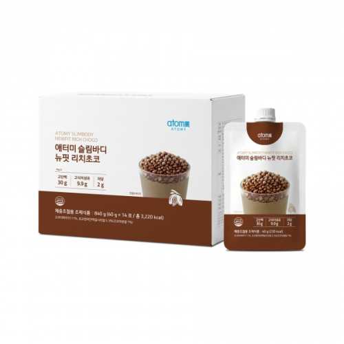 Atomy Slim Body NewFit Rich Choco (60g, 14 packs)`